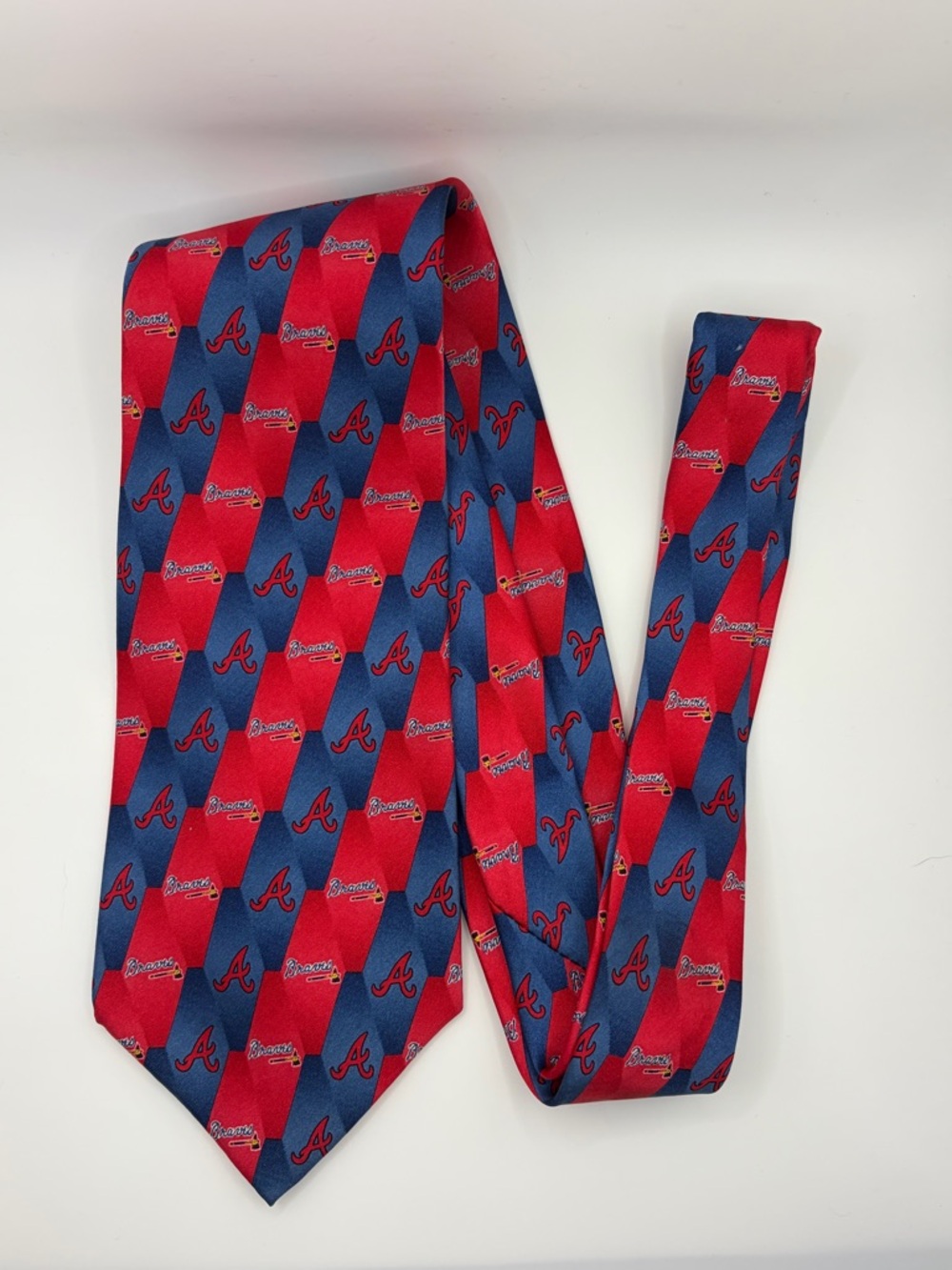 Official Licensed Atlanta Braves Men’s Silk Tie